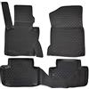 J&J AUTOMOTIVE Tappetini Auto in Gomma su Misura per Bmw X3 E83 2003-2010, Set da 4 Pezzi, 3D - con Bordo Alto, Antiscivolo, Inodore, Colore Nero, TPE
