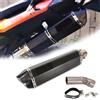 THGKL Parte di scarico Marmitta Per Moto Sinistra Di Scarico Slip On Collegamento Centrale Accessori Per BMW F800GS F 800 GS 2008-2017 2016 2015 2014 2013(Black)