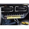 autoCOVR Copertura In Acciaio per Renault-5 E-Tech | Decor per cruscotto centrale - Colore GIALLO | 1 Pezzo Inox 5 R5 Evolution Electric 95 120 150 Urban Range Comfort Techno Iconic Accessori E Tech