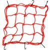 GOOFIT Corde Elastiche con Ganci Ragno Moto Rete Portaoggetti sostituzione per Auto Bagagliaio sostituzione per Coprire Appendere Casco ATV Biciclette 30 x 30 cm (Rosso)