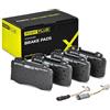 RIDEX PLUS 402B0199P Set d'assale Kit pastiglie freni Anteriore con accessori con lamierino anticigolío Compatibilità con MERCEDES-BENZ Classe C Sedan W203