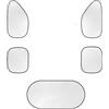 QIUYMGFG Parasole a copertura totale per finestrini laterali auto, adatti per Ford Figo C-Max Ranger Transit S-Max Galaxy Flex Raptor Fusion GT