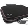 kh Teile Premium Tappetini per VW Golf 5 6 GTI, in velluto (850g/M²) Nabuk tappetino auto