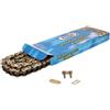AFAM Catena AFAM rinforzata color oro 420 R1-Gx140 compatibile con APRILIA MX 50cc, RS, RS4, RX, Tuono, SX SM, BETA RR