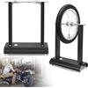 Froadp Macchina per il bilanciamento di pneumatici per moto, dispositivo di bilanciamento per pneumatici di moto, bilanciatore per motociclette con livella a bolla integrata e cono di centraggio
