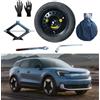 D'ANGELO 1988 Kit Ruotino di Scorta 18 compatibile con Ford Explorer EV 2024 con Cric, Chiave, Guanti e Sacca 155/85R18