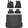 MOTOS Set di tappetini in gomma e tappetini per il bagagliaio per Audi Q5 I 2008-2016 Migliorare il comfort di viaggio con tappetino antiscivolo auto 3D- tappetini per tutte le stagioni auto, protezio