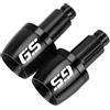 YEDWEW Terminali Manubrio Per BMW Per G310GS F750GS F800GS F850GS R1200GS R1250GS ADVENTURE Manopole Manubrio Terminali Manubrio Tappi Contrappeso Tappi Scorrevoli Terminali Moto Manubrio moto tappi(Black)
