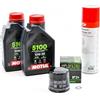 Gazoobike Kit di manutenzione cambio olio standard per HONDA FORZA 350 dal 2021 al 2024 - MTL 5100 10W30 2L