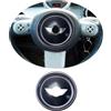 uvcany MINI R50 R52 R53 Decorazione Volante dell', Adesivo Volante per Mini Cooper One/S/JCW Serie R R50 R52 R53 2002-2006(Nero lucido)