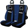 Generic set di coprisedili auto compatibili con panda (2003/2012) in cotone blu/nero 100% made in italy, varie versioni dei sedili posteriori