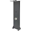 Kreainvent Supporto universale per wallbox di design premium in alluminio con tetto e presa 16A, 3,7kW (tetto con lampada solare, antracite, alluminio)