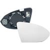 HZ-DESIGN Vetro Specchietto per Specchietto Laterale Vetro Ersatzspiegel Riscaldabile Dx Lato Passeggero Piastra di Fissaggio Compatibile Con Golf 7 E Variant 7