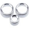 PolarLander 3Pcs / Lot Climatizzatore dell'automobile Anelli Anello dell'anello della manopola del Volume di Radio Cinghia Decorativa del Cerchio Alta Partita d'Argento