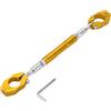 TUCKBOLD Supporto Manubrio Regolabile Per Moto 1 Set 28.5-31.5cm | Materiale Lega Di Alluminio, Colore Tono Oro, Include Chiave A Brugola, Facile Montaggio, Buona Qualità.