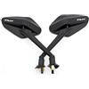 TXDBD Specchietti Retrovisori Convessi Per Moto, Girevoli, Viti Da 8 Mm Per Yamaha TMAX 530 TMAX 500 T-MAX 560, Specchietto Retrovisore Modificato parcheggio specchietto(Nero 4)
