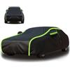XMYAN Telo Copriauto Impermeabile per Jeep Compass, Copri Auto Traspirante con Zip Laterale Anti-UV, Protezione Dal Sole E Dalla Polvere Telone protettivo di protezione per auto(Black,per Jeep Compass)