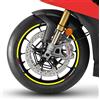 labelbike - Adesivi Strisce Moto Cerchi Ruote 17 Tuning Kit compatibile con BMW S1000XR Colore Giallo Fluo