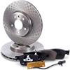 ATEC Germany Set freni asse anteriore incl. dischi freno Ø 314 mm ventilati + pastiglie freno anteriori Compatibile con AUDI A4 B9 (8WH, 8WJ) (8W2, 8WC) (8W5, 8WD), A5 (F53, F5P) (F57, F5E) (F5A, F5F)