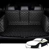 MAAIQTIND Tappetini Bagagliaio, per Ford Tourneo Courier 2024 2025 Vasca Baule Completamente Chiuso Pelle Impermeabile Baule Fodera Auto Accessori,Black