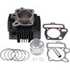 GOOFIT 52.4mm Tubo Cilindro Assemblaggio Kit Ricostruzione Guarnizioni Anello pistone Sostituzione Per 4 Tempi LIFAN 110CC 125cc Motore Moto ATV Go Kart Pocket Dirt Pit Bike