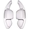 SHUGWA Paletta Volante Prolunga Per Seat Leon ST 5F FR Per Cupra Ateca Ibiza 6P Paddle Per Auto Volante Estensione Cambio(Silver)