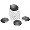 FIAT - 51884863 Confezione 4 tappi coprimozzo originale FIAT 500/C, Plastica, Nero
