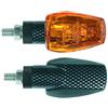 AMAS The Best COPPIA FRECCE OMOLOGATE FOX alogene 12 volt 21 watt (carbon-look, gambo corto)