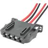 BASPHHH Compatibile con Tiguan 4D0 972 704 4D0972704 Connettore per cablaggio luce freno woofer portiera a 4 pin Connettore per cablaggio luce fanale posteriore