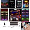 AOBUJDUB Occhi Luminosi a LED Devil Eyes, Illuminazione LED per Camion e Automobili, Grande Display Flessibile Programmabile, Fai da Te, per Auto, Fai da Te, LED Dinamici, Luce per Occhi Colorata(1pcs 12cm*16c