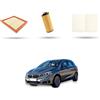 HOFFCAR Kit Tagliando 3 filtri compatibile con BMW Serie 2 (F44,F45,F46) 218I 100kw dal 2014