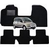 OFFICINE MILANO IL TUO STILE IN AUTO. Tappetino in Moquette su Misura per Fiat Multipla dal 1998 al 2010, Fondo Antiscivolo con Battitacco in Plastica - Alta Qualità - Made in Italy - OFFICINE MILANO