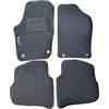 Rebeca Shop® Tappetini Auto Compatibili per Polo 6R dal 2009 al 2014 in moquette nero | Tappeti con 4 clip | Logo Ricamato Battitacco rinforzato
