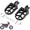 Runfarr Pedane larghe per moto da cross, poggiapiedi per moto con sistema CNC, con molle, per Fantic XMF 125, colore nero