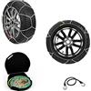 farbrothersonline CATENE DA NEVE 140/70-12 SPESSORE CERCHIO 12 (01) COPPIA DI CATENA 9MM PER AUTO MAGLIA COMPATTA PER PNEUMATICI GOMME RUOTE AUTOVETTURE OMOLOGATE TUV AUSTRIA