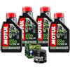 Generico Kit TAGLIANDO compatibile con Ducati Monster 600 620 696, 4 Litri Olio 5100 10W-40 e Filtro Hiflo HF153