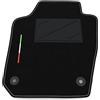 Somer Car Tappetino Auto SOLO LATO GUIDA 1pz compatibile con Seat Ibiza 2008-2017 | 1 tappeto su misura in moquette, bandiera Italia