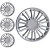 W-Parts SERIE 4 BORCHIE - 4 COPRICERCHI COPPE RUOTA 15 PER LANCIA YPSILON 07->