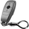 TECART Portachiavi adatto per Mercedes Benz A/B/C/E/G/S classe E200 W177 GLK GLS CLA CLE W205 W213 GLA GLC GLE in pelle Smart chiave auto custodia 2 tasti custodia per chiave auto accessori - nero