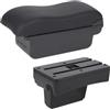 BHGMGEBLV Bracciolos centrales Per Peugeot 307 2001-2008 Bracciolo Box Accessori Per Auto Vano Portaoggetti Automatico Dettagli Interni Rialzati Bracciolo centrale per auto(B black line 3USB)