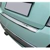 Luxell Protezione antigraffio per paraurti posteriore cromato in acciaio inossidabile per Fiat 500 (2007-2015)