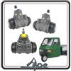 Piaggio KIT 3 CILINDRETTO CILINDRETTI FRENO ANTERIORE + POSTERIORI PER PIAGGIO APE 703 BENZINA E DIESEL - APE 602 - APE CAR - MAX DIESEL - APE APE POKER E BENZINA - PIAGGIO QUARGO DIESEL ORIGINALE.
