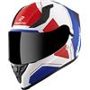 Bogotto V128 Strada Casco, blu/rosso/bianco, XL
