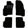 QUEMAR Tappetini Auto compatibili con Punto e Punto EVO 2009-2018/ Kit Tappeti in Moquette e Gomma su Misura (Set 2 Anteriori + 2 Posteriori)/Ricami e Colori Personalizzati (0 Ricami, Bordo Perla)