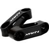 YIJIEBAO Adattatore di prolunga for specchietti retrovisori for moto, accessorio adatto for YAMAHA NMAX 125 155 NMAX125 NMAX155 Montare l'estensore(BLACK)