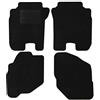 Texer Tappetini in tessuto adatti per Honda Jazz II anno di costruzione 2001-2008 Basic