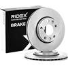 RIDEX 82B0283 2x Disco freno Anteriore senza viti/bulloni Compatibilità con RENAULT Clio 4 Hatchback BH