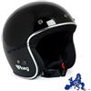 GZM Casco Jet Roeg Helmet Gloss Black Nero Lucido Omologato ECE Biker Custom Taglia L