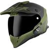 Bogotto H331 BT Tour EVO Bluetooth Casco Enduro, nero opaco/verde, M