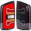 RAGPUKMUAN Blocchi Fari Posteriori Auto Per Dodge Ram 1500 2500 3500 2006 2007 2008 Luci Posteriori A LED 3rd Gen Segnale Sequenziale Gruppo Lampade